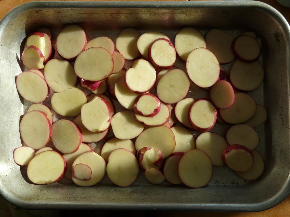 Potato slices 