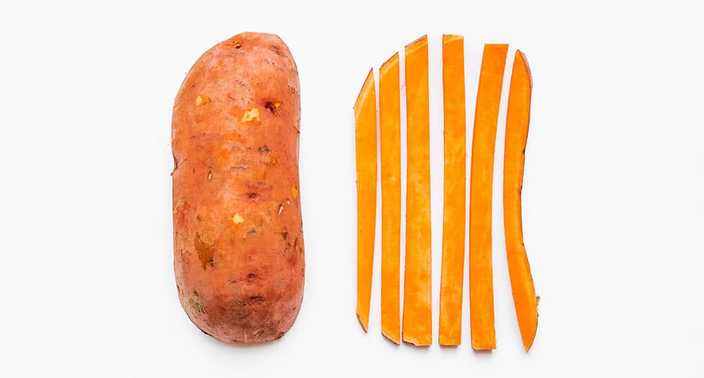 sweet potato juliennes