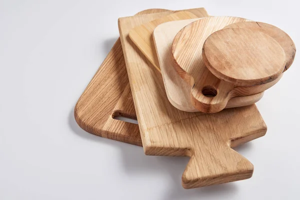 a stack of cutting boards 