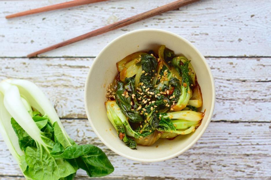 Bok choy chicken soup