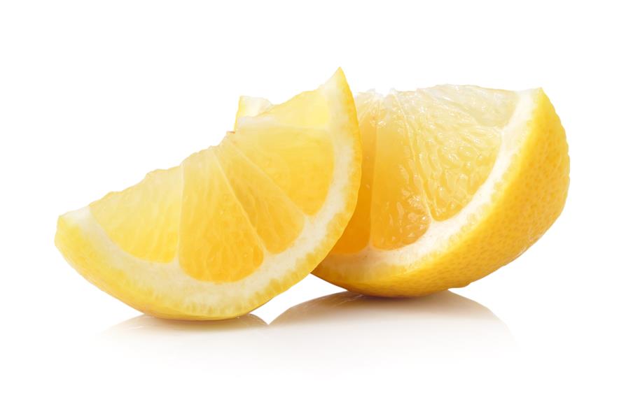 Cut lemon wedges