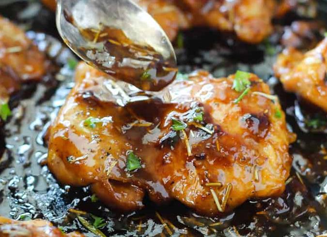 Honey dijon chicken thighs