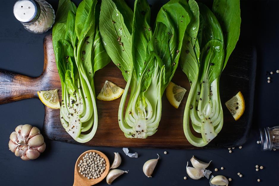 cut bok choy