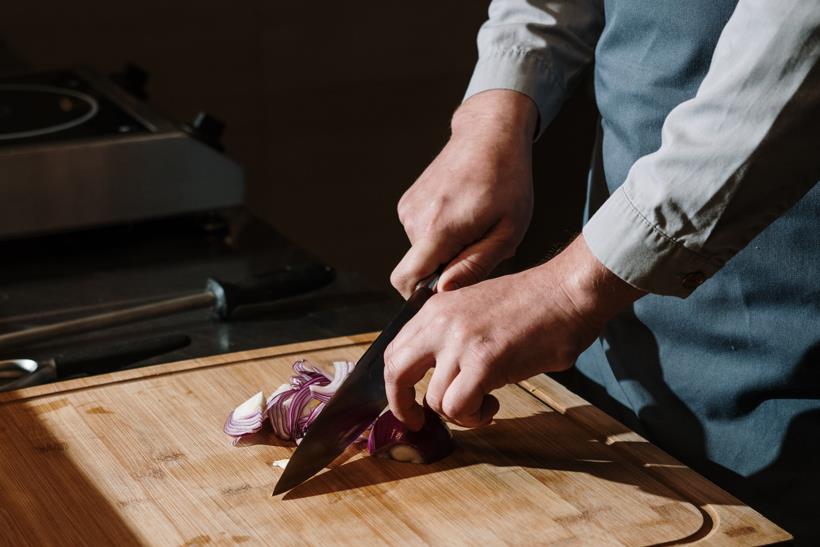 men using knife