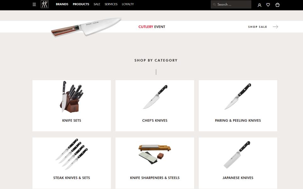 Zwilling J.A. Henckels webpage