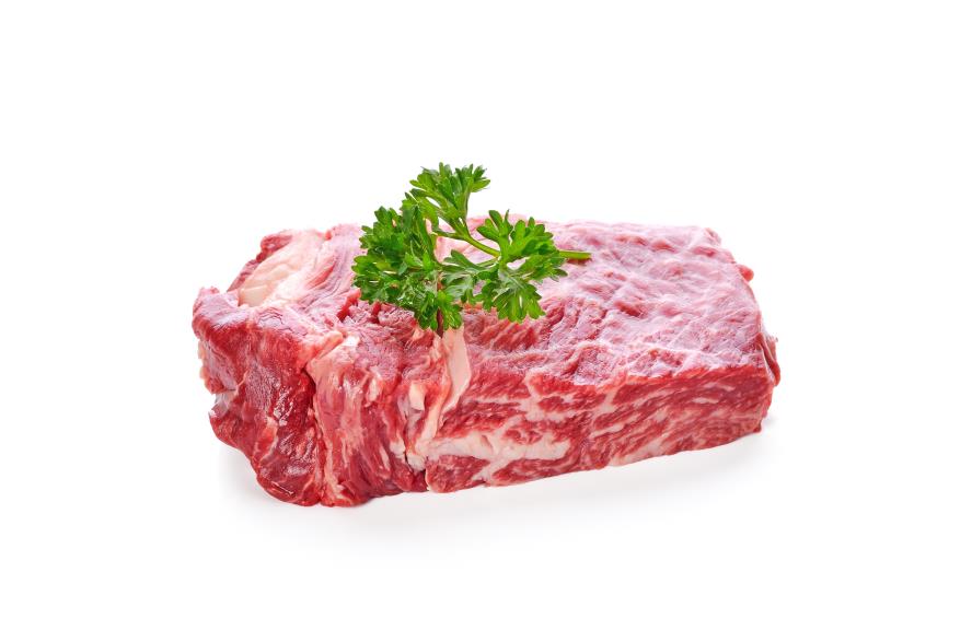 beef isolated on white background