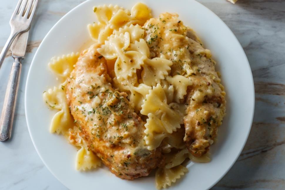 Chicken Francese Farfalle